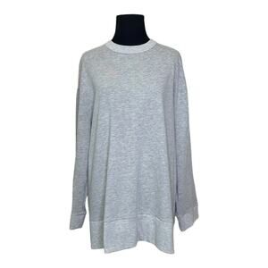Errant gray long sleeves open back sweatshirt size large